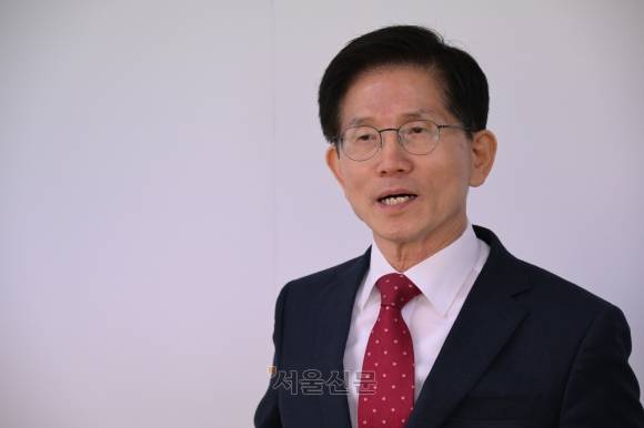 대통령선거에 출마하는 김문수 전 고용노동부 장관2025.4.16안주영 전문기자