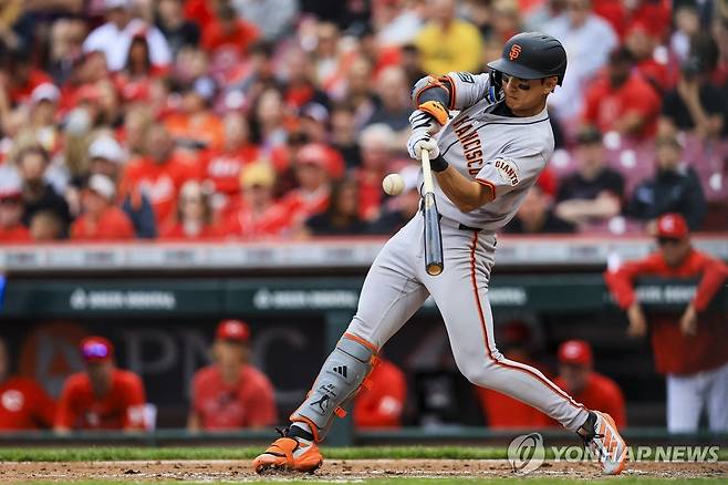 샌프란시스코 이정후의 힘찬 스윙  [AP=연합뉴스]