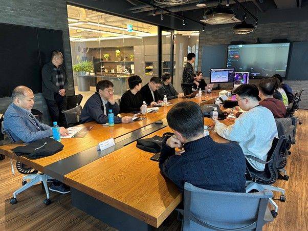 지난 15일에 열린 군사정보용 인공지능(AI)기술 설명회 모습. 팬스타엔터프라이즈 제공