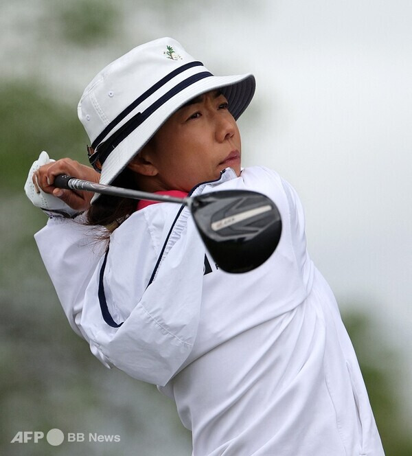 2025년 미국여자프로골프(LPGA) 투어 JM 이글 LA 챔피언십에 출전한 신지은 프로가 1라운드에서 경기하는 모습이다. 사진제공=ⓒAFPBBNews = News1