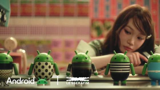 A still from Le Sserafim's ″Come Over″ music video [GOOGLE KOREA]