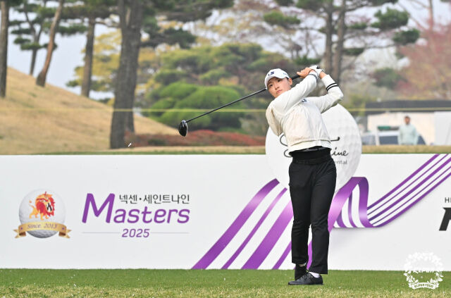 서지은의 경기 모습. /KLPGA