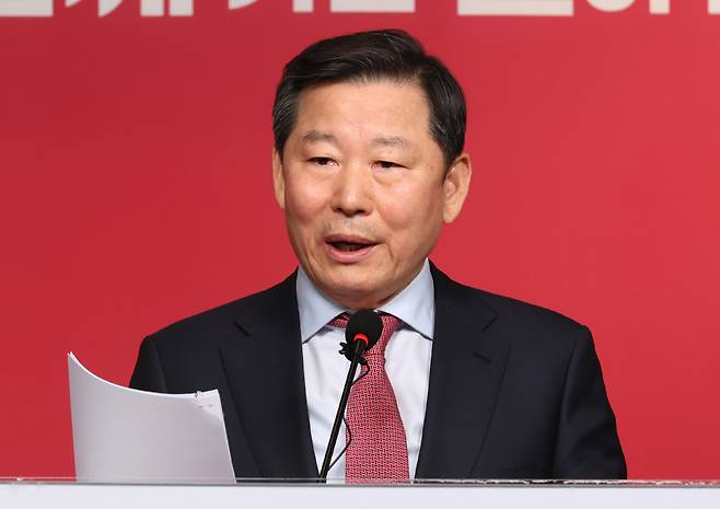 이철규 국민의힘 의원이 20일 서울 여의도 중앙당사에서 현안 관련해 브리핑하고 있다. ⓒ연합뉴스