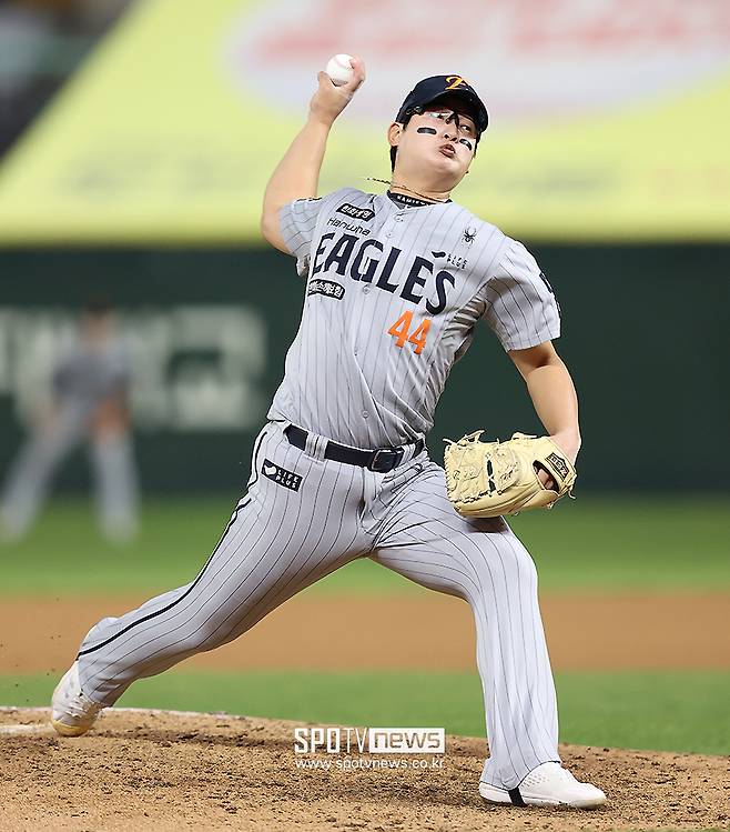 ▲ 김서현은 올 시즌 12경기에서 단 한 점의 실점도 허용하지 않았다 ⓒ곽혜미 기자