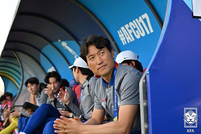 백기태 대한민국 U-17 국가대표팀 감독. /사진=대한축구협회(KFA) 제공