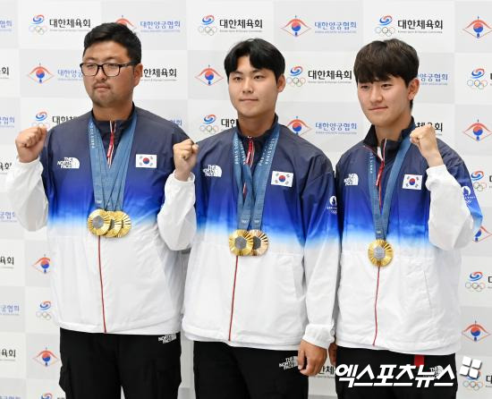 김우진(청주시청)이 18일 원주양궁장에서 진행된 2025 양궁 국가대표 최종 2차 평가전을 통해 올 시즌 남자 리커브 국가대표로 선발된 뒤, 앞으로도 계속 최고의 자리를 지키기 위해 노력하겠다고 말했다. 엑스포츠뉴스DB