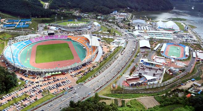 춘천 송암스포츠타운 전경 [연합뉴스 자료사진]