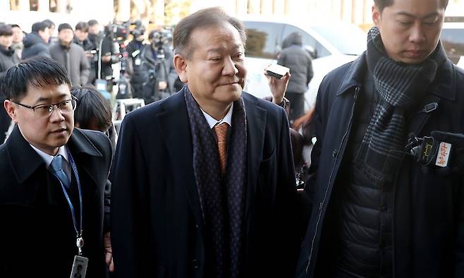 이상민 전 행정안전부 장관이 11일 오전 서울 종로구 헌법재판소에서 열린 윤석열 대통령 탄핵 심판 7차 변론기일에 증인으로 출석하고 있다. 2025.02.11 사진공동취재단