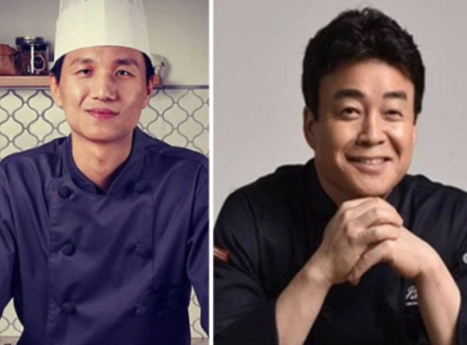 김응서(왼쪽) 연돈 사장과 백종원 더본코리아 대표 (사진, 김응서 씨 SNS)