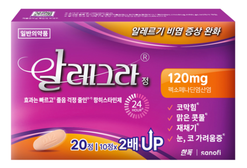 3세대 항히스타민제 ‘알레그라’. 사진=사노피