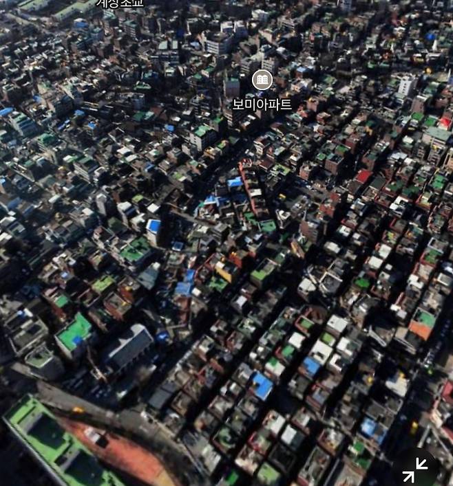 상계동 154-3 일대 빌라촌. [네이버 로드뷰]