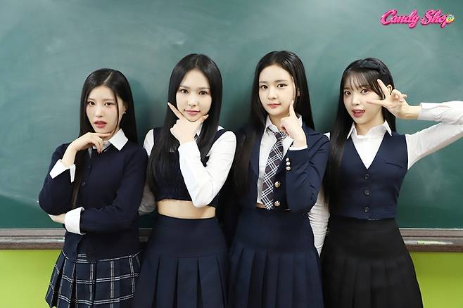 지난해 3월 데뷔해 갓 1주년을 넘긴 브레이브엔터테인먼트 소속 신인 걸그룹 캔디샵. 캔디샵 공식 트위터
