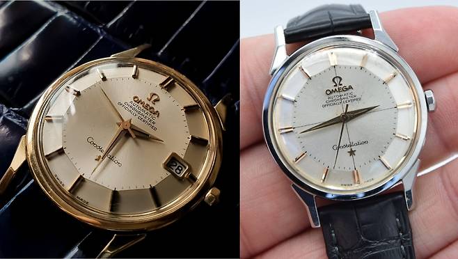 오메가 컨스텔레이션의 초창기 모델이자 오늘날에도 수요가 꾸준한 파이판(Pie Pan) 빈티지.