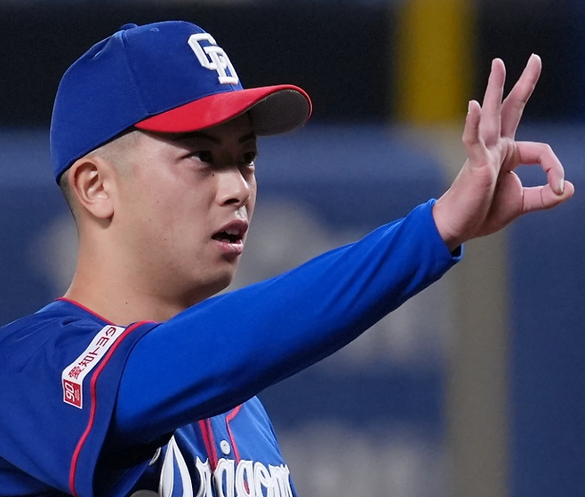 마쓰야마 신야.  주니치 드래건스 인스타그램 캡처