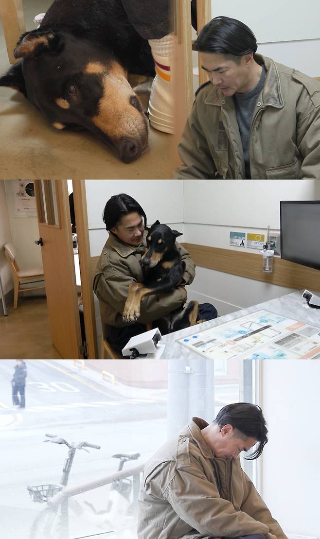 SBS 예능 ‘미운 우리 새끼’(미우새)에서는 배정남과 그의 반려견 벨 사이에 생긴 가슴 아픈 사연이 전해질 예정이다. 평소 가족처럼 아끼던 벨에게 악성종양이라는 청천벽력 같은 진단이 내려지면서 배정남은 충격과 슬픔에 빠지게 된다. 병원을 찾은 그는 혹의 상태를 수의사에게 설명하며 불안을 감추지 못했고, 스튜디오 출연진들도 깊은 안타까움을 드러낸다. 수술을 두고 고심하던 그는 노견이 된 벨의 상태를 고려해 쉽게 결정을 내리지 못하고 괴로워한다. 결국 수술이 진행되며 배정남은 복도에 홀로 서서 수술이 끝나기만을 기다리고, 시청자들은 그의 불안과 벨의 투병을 함께 지켜보게 된다. 다시 한번 벨을 살리기 위해 온 마음을 다하는 배정남의 진심이 깊은 울림을 예고하고 있다.