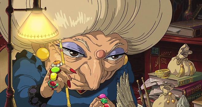 치히로는 유바바와 계약하면서 이름을 뺏긴다. [출처=IMDb]