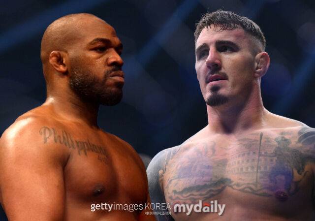 아스피날(오른쪽)과 존 존스. /게티이미지코리아