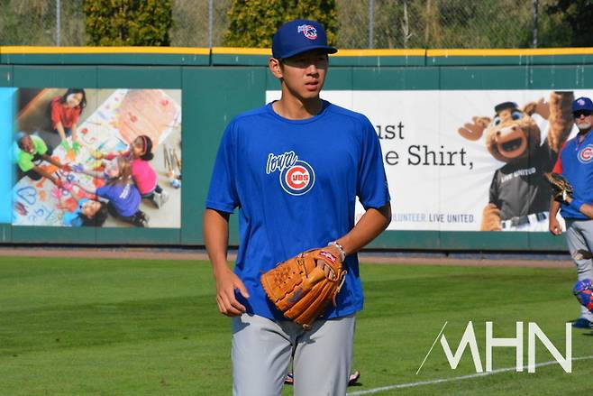 (지난 2014년 시카고 컵스 마이너리그 트리플 A시절의 이대은)