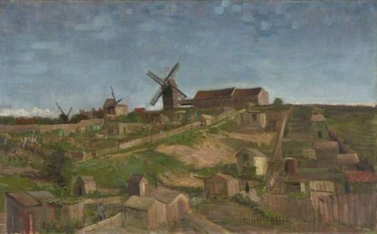 ① 몽마르트 언덕(The hill of Montmartre), 38.1 x 61.1cm, 1886, 빈센트 반 고흐는 파리 시절 동안 몽마르트의 언덕에 자리 잡고 생활했다. 크뢸러 뮐러 미술관(Kroller-Muller Museum) 제공