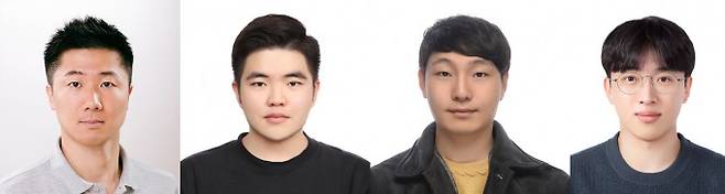 수소를 음이온 상태로 만들어 고체 속에서 마치 액체처럼 빠르게 이동시키는 기술을 개발한 광주과학기술원(GIST) 연구진. 왼쪽부터 김상륜 교수, 김태현·김태승·이태경 석박사통합과정 학생. GIST 제공
