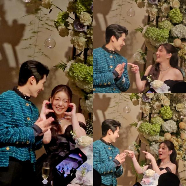 최시훈과 에일리가 결혼식에서 다정한 모습을 뽐냈다. 유수경 기자