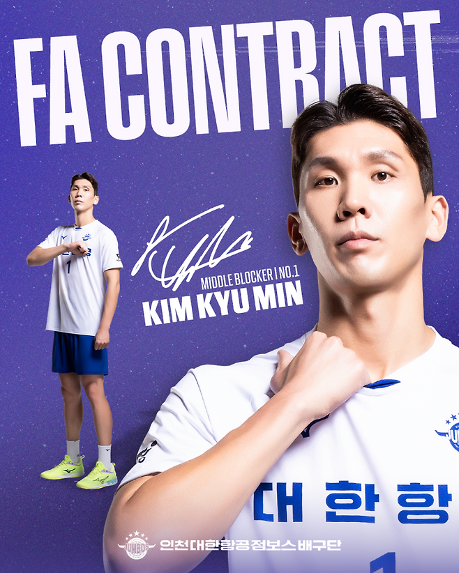 김규민. 대한항공 제공