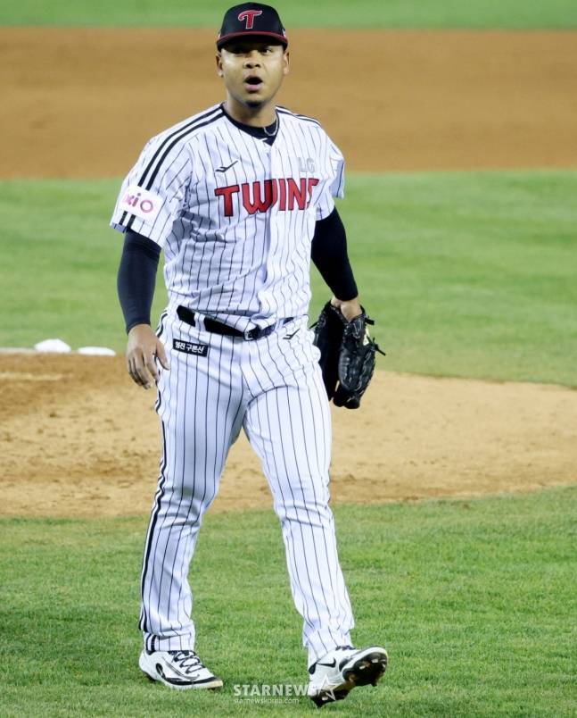 LG의 엘리에이저 에르난데스. /사진=김진경 대기자