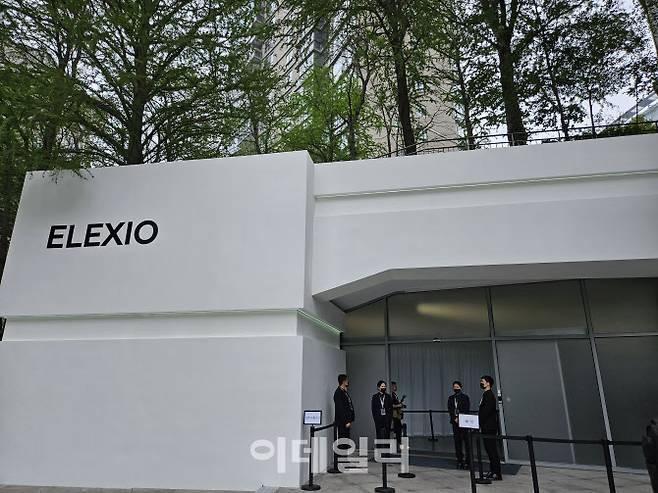 22일 중국 상하이 스튜디오 88 스페이스에서 북경현대의 중국 전용 전기차 프리뷰 행사가 열리고 있다. (사진=이데일리 이명철 특파원)