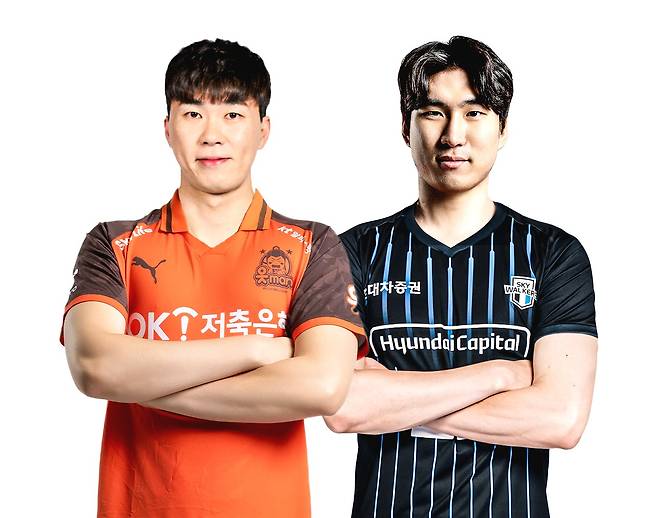 OK저축은행과 현대캐피탈이 전광인-신호진을 맞트레이드했다.(OK저축은행 제공)