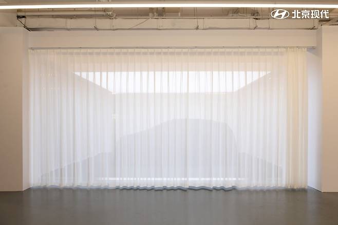 22일 중국 상하이에서 공개된 베이징현대의 신형 SUV '일렉시오'. /베이징현대 제공