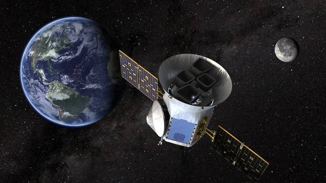 미국 항공우주국(NASA)의 '행성 사냥꾼' TESS 위성. NASA 제공