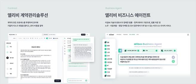 BHSN 앨리비 계약관리 솔루션·비즈니스 에이전트 소개. 회사 제공