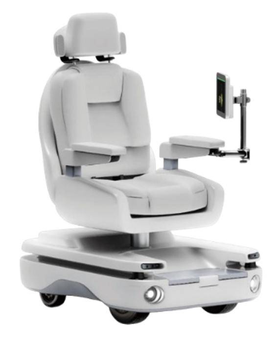 로봇 개발업체 고성이 만든 '스마트 체어'. AI가 내장돼 음성 명령으로 의자를 움직일 수 있다. 고성 제공