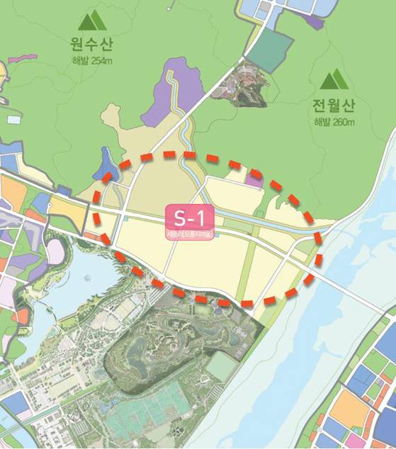 세종시 국회 세종의사당 건립 예정지. 연합뉴스