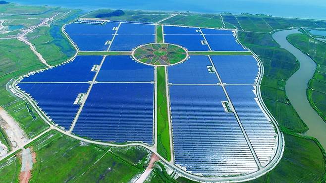 솔라시도 태양광발전소. /BS그룹 제공