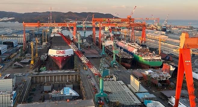 HD Hyundai Heavy Industries' shipyard in Ulsan (HD Hyundai)