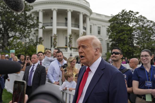 도널드 트럼프 미국 대통령. AP 연합뉴스