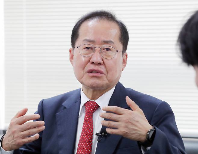 홍준표 국민의힘 대선 예비후보가 22일 중앙은행 디지털화폐(CBDC) 도입과 원화 스테이블 코인(KWJP) 발행을 검토한다. /사진=머니투데이DB