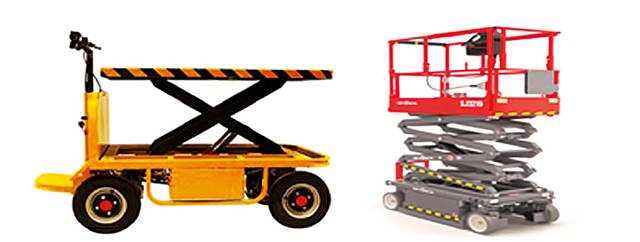 지난해 8월부터 농기계종합보험 가입 대상에 추가된 농업용 리프트(왼쪽)와 농업용 고소작업차. 올해 농기계종합보험 가입 대상은 이를 포함해 15종이다. 농림축산식품부