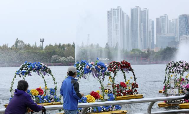경기 고양시 일산호수공원. 연합뉴스