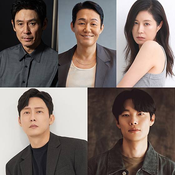 설경구 박성웅 문소리 류준열 박병은(왼쪽부터 시계방향순, 씨제스 스튜디오 제공)