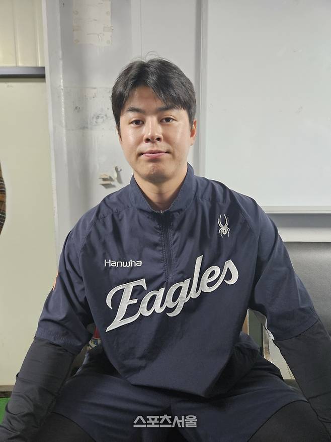 한화 노시환이 22일 사직구장에서 취재진을 만나 인터뷰를 진행했다. 사직 | 김동영 기자 raining99@sportsseoul.com