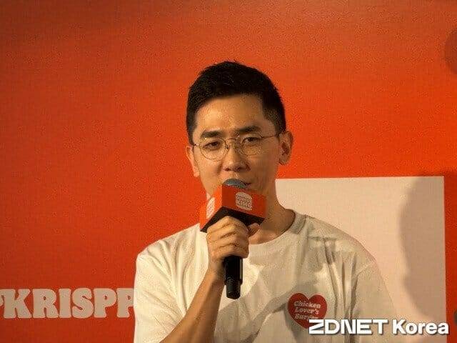 이상하 CMO가 크리스퍼의 개발 비화에 대해 설명하고 있다