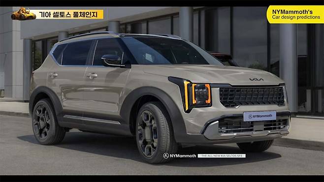 기아 '셀토스 풀체인지' 예상도 (출처 : 뉴욕맘모스)