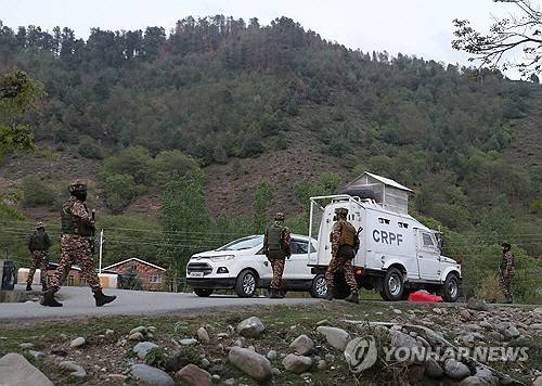 인도 카슈미르 테러 발생 지역. [EPA=연합뉴스]