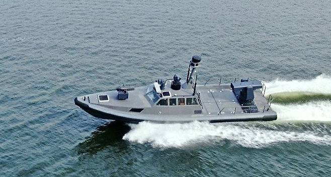 LIG넥스원의 무인수상정 해검3. LIG넥스원 제공