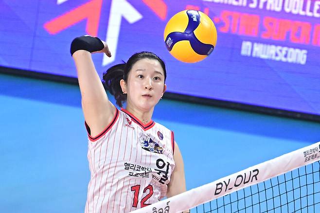 흥국생명 이다현. 한국배구연맹 제공
