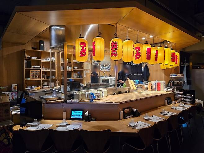 서울 신사동의 한 사케바의 모습.