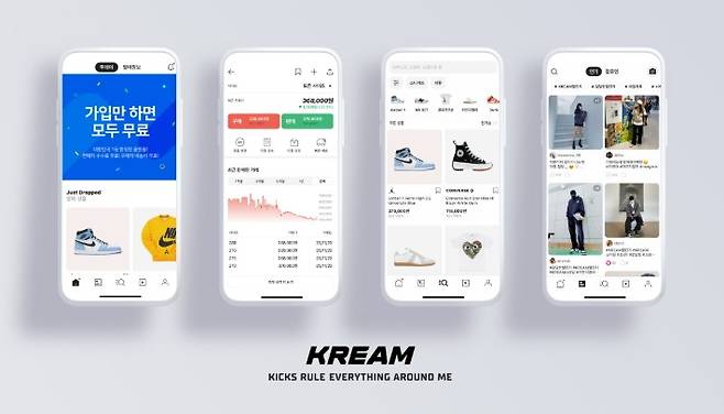 네이버의 한정판 리셀 플랫폼인 크림