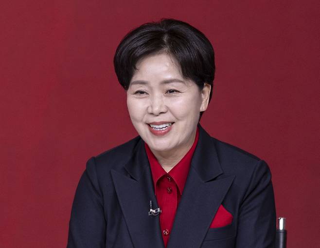 지난 19일 서울 강서구 ASSA아트홀에서 열린 국민의힘 제21대 대통령 후보자 1차 경선 토론회에서 A조 양향자 후보가 발언하고 있다. [연합]